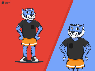 Tiger Mascot Logo animation graphic design logo