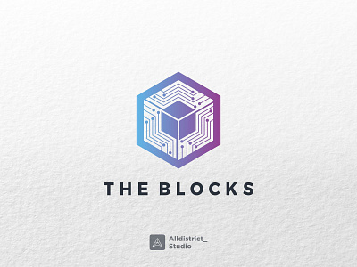 The Blocks Logo branding graphic design logo