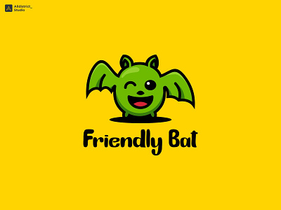 Friendly Bat Logo branding graphic design logo