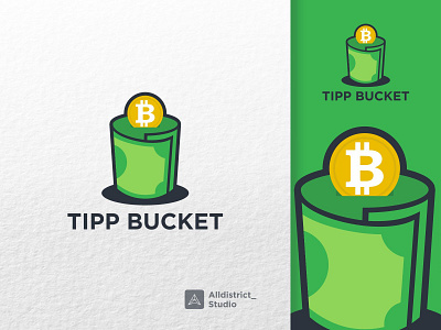 Tiip Bucket Logo branding graphic design logo
