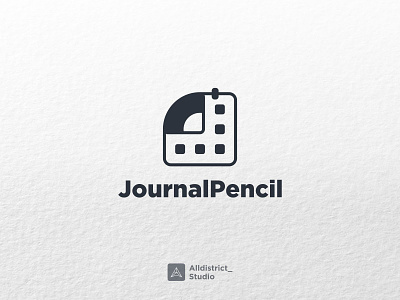 Journal Pencil Logo branding graphic design logo