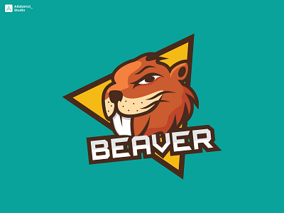 Beaver Mascot Logo animation branding graphic design logo