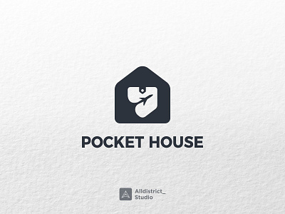 Pocket House Invest Logo branding graphic design logo