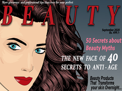 Magazine Cover design illustration vector