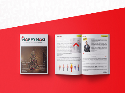 HappyMag E-Magazine branding businessmag cover design e magazine free mag magazine