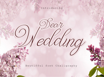 Dear Wedding app branding design illustration logo typography vector