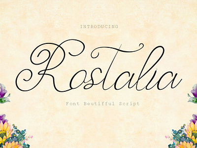 Script Fonts Rostalia