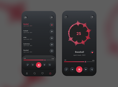 Podcasts app - Mobile design app design app music player app music app padcast padcast app player ui ui app ui music