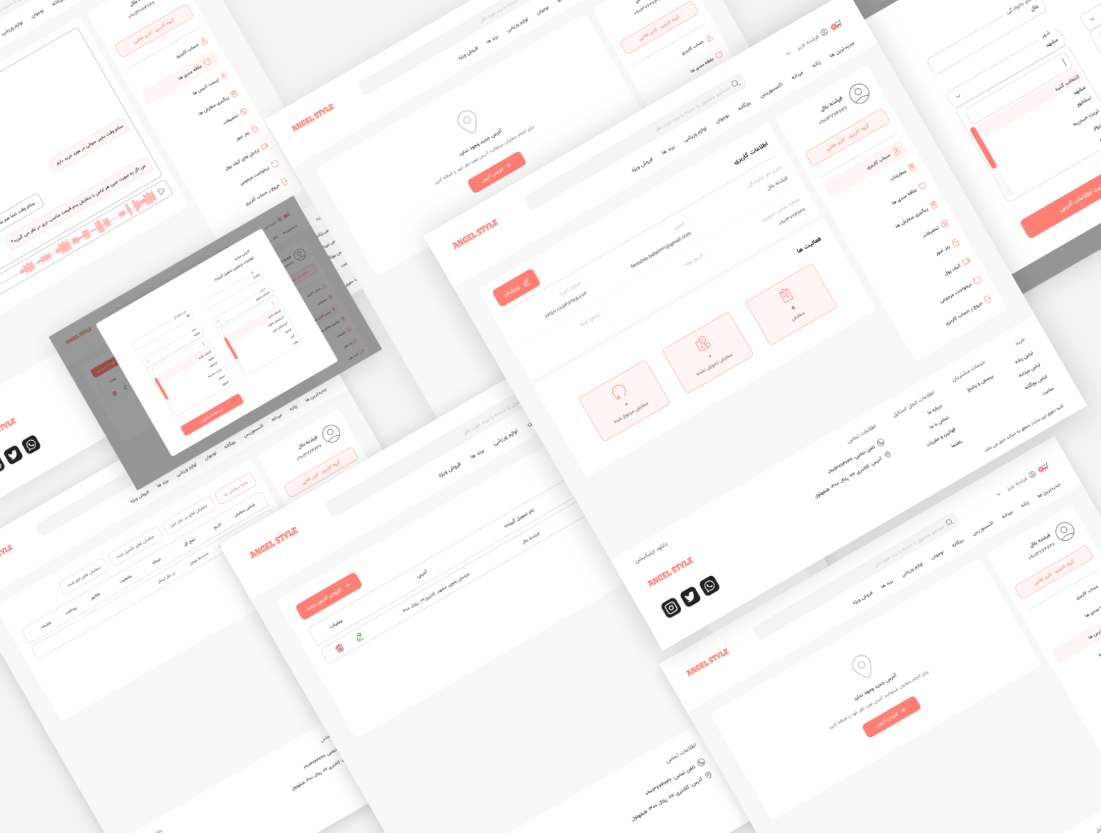 Shopping website ui ux design ui website by fereshte belal on dribbble