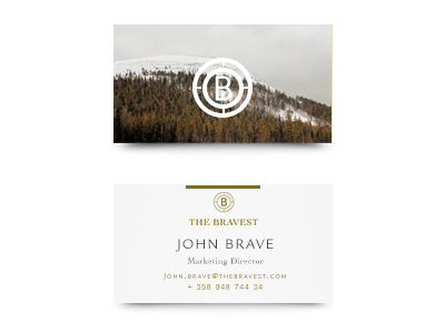 Clean Business Card brand branding business card clean graphic design identity