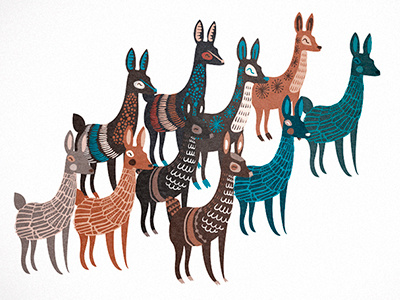 Deers animals deer illustration janne kunttu jannekalevi