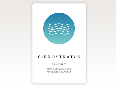 Cirrostratus cirrostratus clouds icon weather