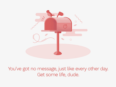 Empty Inbox empty state illustration inbox mail mailbox messages