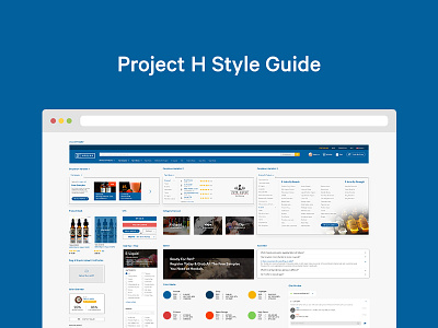 Project H - Style Guide brand brand guideline color palette design system h navigation style guide ui vape web