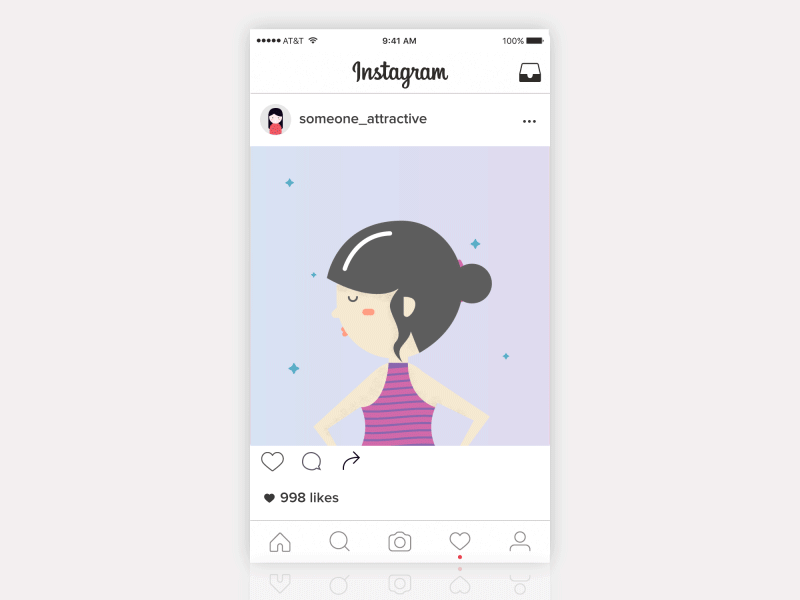 Instagram Alert Dialog alert dialog girl instagram like pop up prompt stalker ux