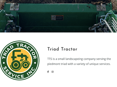 Triad Tractor Website