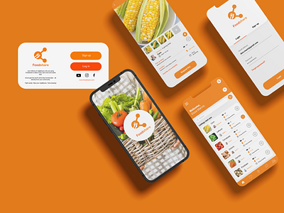 Foodshare App UX/UI Design app design digital graphic design icon interface product ui ux