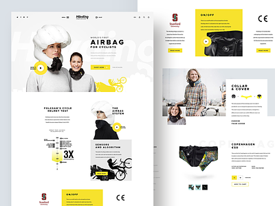 Hövding - Product Web Design beautiful clean creative design digital graphic design minimal modern product visual design web design