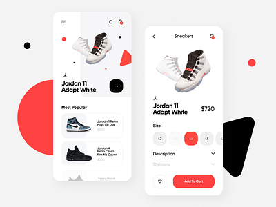 Sneaker Store Mobile App | UX/UI Design awesome beautiful best branding business clean concept cool design digital graphic design interactive minimal mobile modern store ui ux vector visual