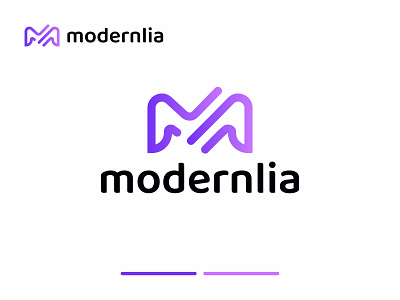 Modern  M - Letter Logo Design