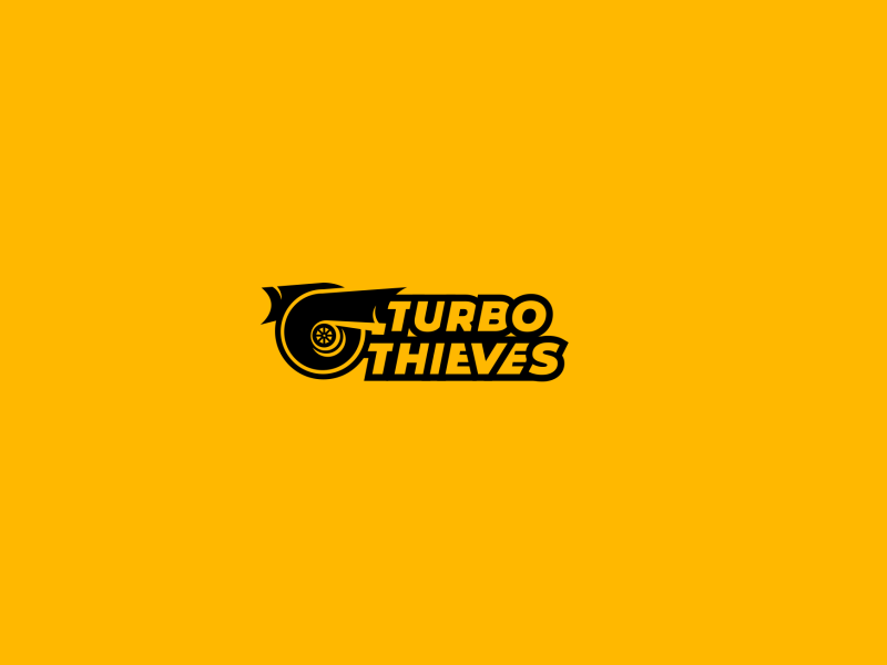 Turbo Thives logo animation brand branding design icon illustration logo mockup monogram one line vector