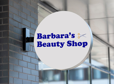 Barbershop Logo: Barbara's Beauty Shop barbershop dailylogochallenge logo