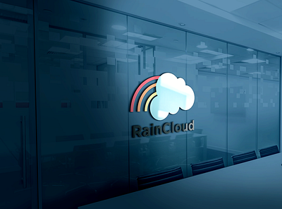 Cloud Computing Logo: RainCloud cloud dailylogo dailylogochallenge