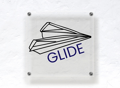 Paper Airplane Logo: Glide dailylogo dailylogochallenge paper airplane