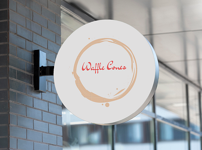 Ice Cream Company Logo: Waffle Cones dailylogo dailylogochallenge ice cream