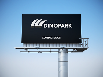 Dinosaur Amusement Park Logo: Dinopark dailylogo dailylogochallenge