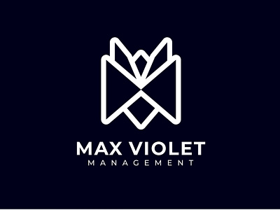 Brand identity Maxviolet branding graphic design logo