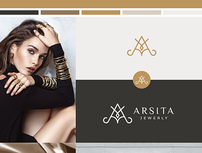 A + Necklace branding design graphic design logo vector