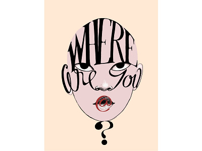where are you at? graphic design illustration poster
