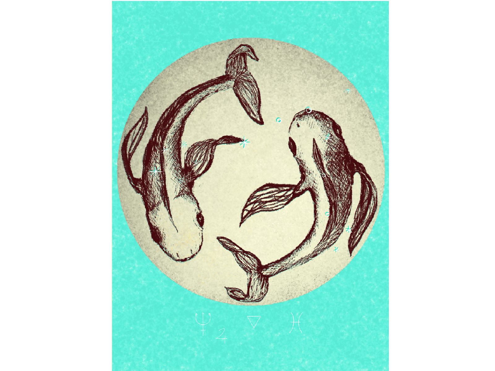 Moon in Pices by Ulrika Tallving on Dribbble