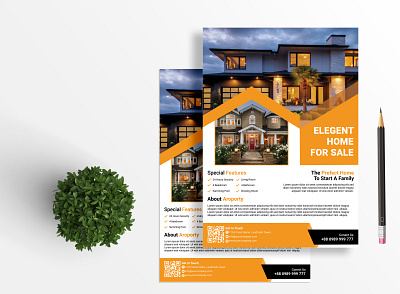 Real Estate Flyer Design branding business business flyer cleal construction corporate digital editable flyer design home sale illustration modern poster design poster templete professional psd real estate flyer services templete templete design