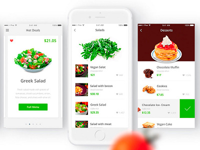 YourHealthyMeals Presentation Preview behance food ios ios app ios development ui design uiux ux design