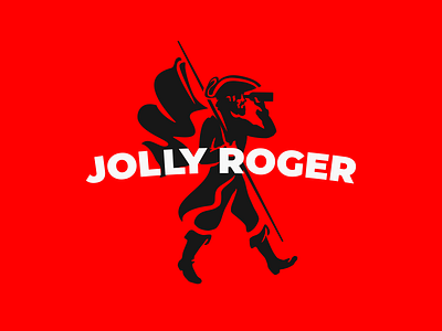 Logo for JOLLY ROGER bar beach pirate
