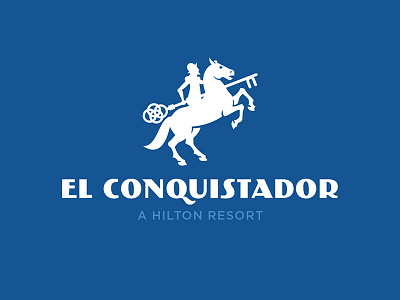 Logo for "El Conquistador" conquistador hotel logo