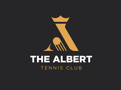 Logo for tennis club "The Albret" logo royal tennis