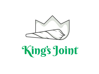 Logo for weed retailer "Kings Joint" cannabis joint logo marijuana weed