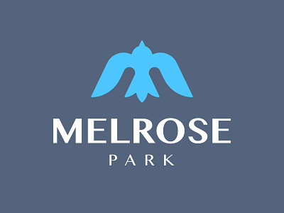 Logo for Melrose Park bird logo m park