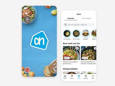 What's for dinner app 3d after effects alberthein android app iphone button card dinner favorite food free instagram lottie motion graphic segment control splash stories story swipe ui