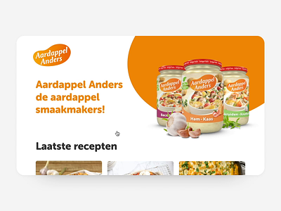 Aardappel Anders 3d aardappel after effects anders card cup cursor design graphic header hover landingspage motion object potato rotate scroll swipe web website