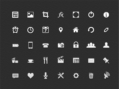 Free vector icons (.psd)