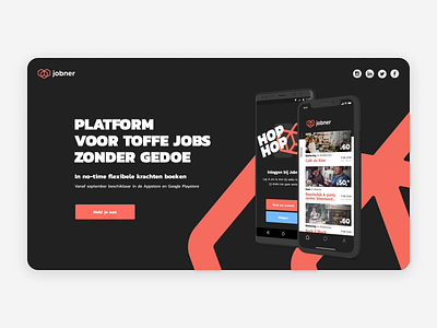 Jobner teaser amsterdam android animation bounce design free icon ios iphone logo mobile motion product responsive ui ux web website wiggle