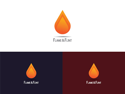 Flame Logo brand identity branding fire logo flame and flint logo flame logo graphic design iconic logo logo design minimalist logo