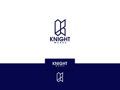 Knight Wears Logo app icon brand identity graphic design iconic logo k logo knight logo logo logo design minimal logo wear branding