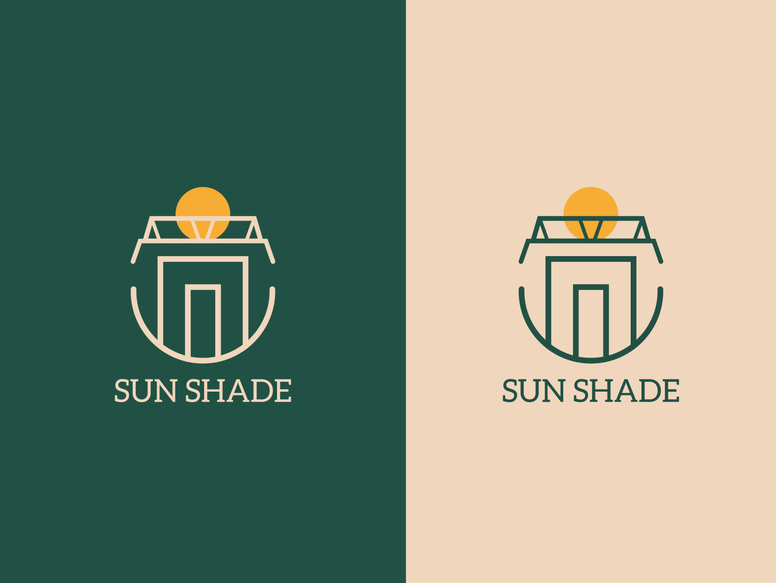 Sun Shade Logo by Creators Credit on Dribbble