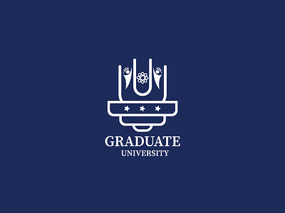 Graduate University abstract app icon brand identity branding design graduate graphic design iconic illustration logo design minimalist university yniversity logo