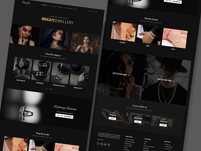 Jewellery Website landing page